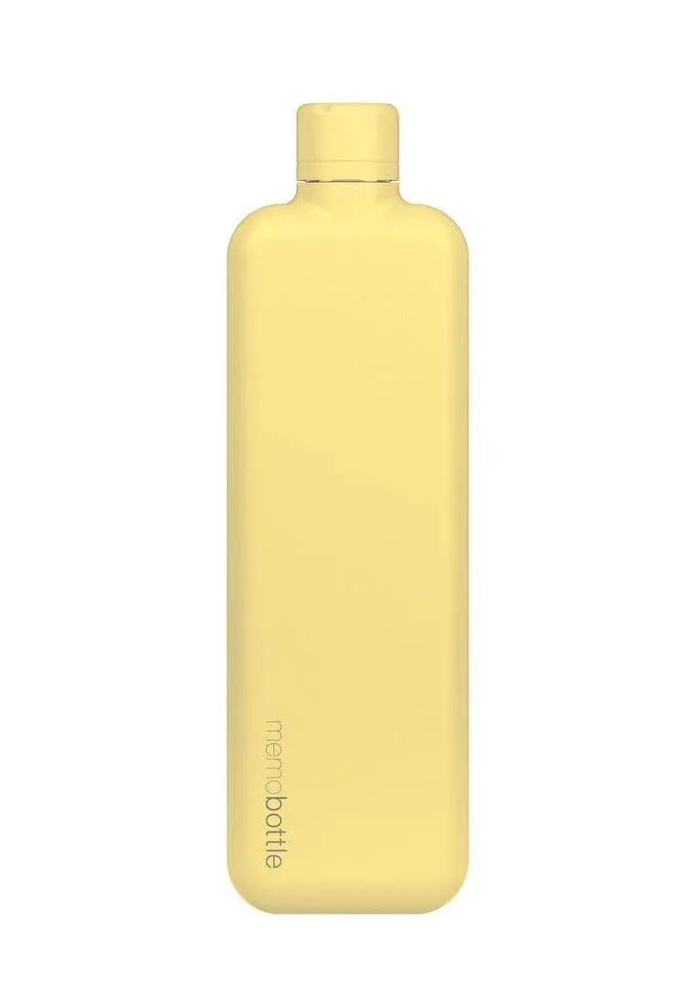 Memobottle Slim Stainless Steel Butter Yellow 600Ml 1