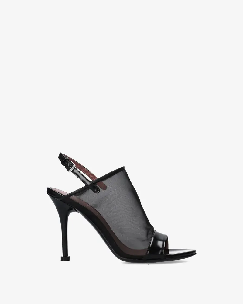 Mesh Heeled Sandals 1