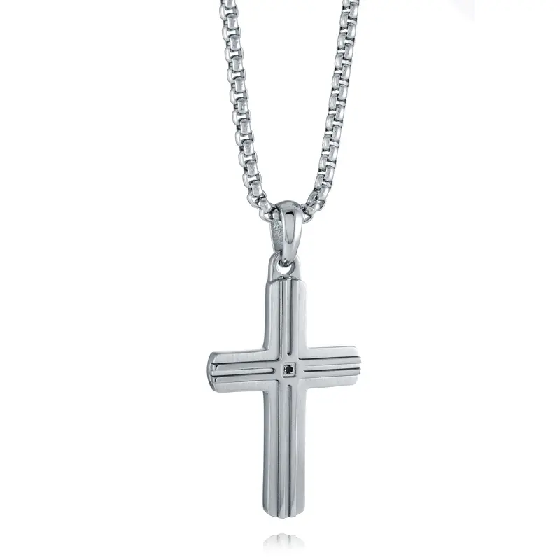 Midnight Sentinel Cross Pendant 1