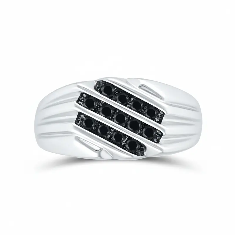 Midnight Stride Black Diamond Ring 1