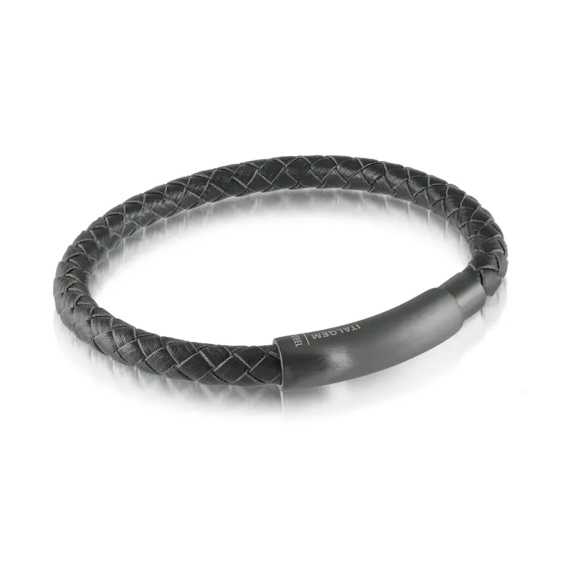 Midnight Weave Leather Bracelet 1