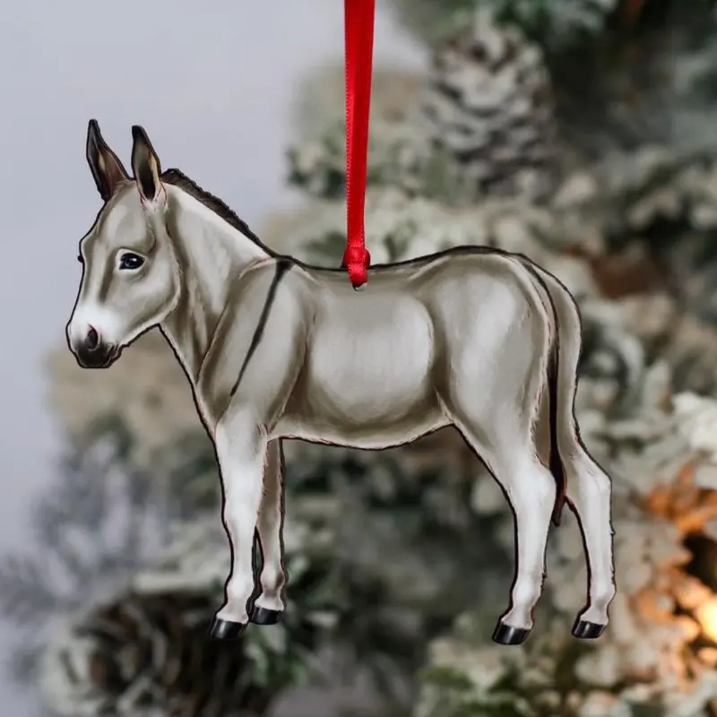 Miniature Donkey Ornament 1