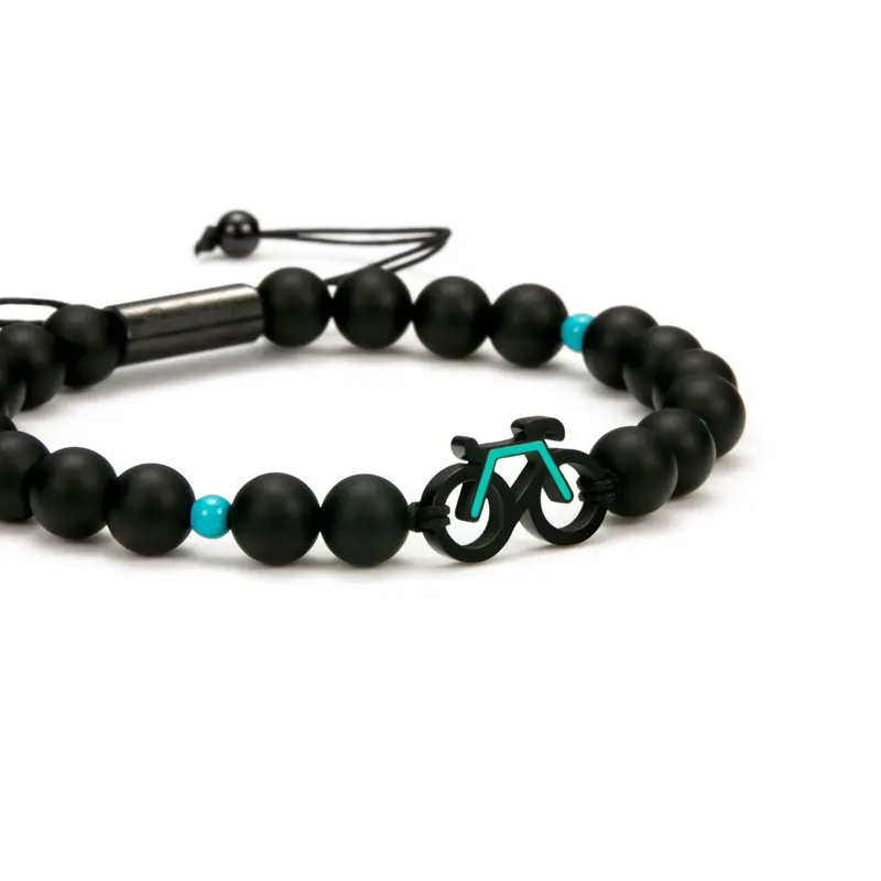 Mint Bike Beaded Bracelet 1