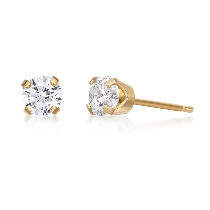 Mistlight White Topaz Stud Earrings 1