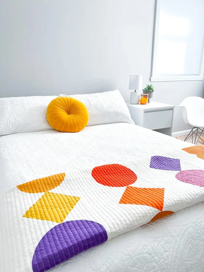 Modern Handcraft Beads Quilt 1