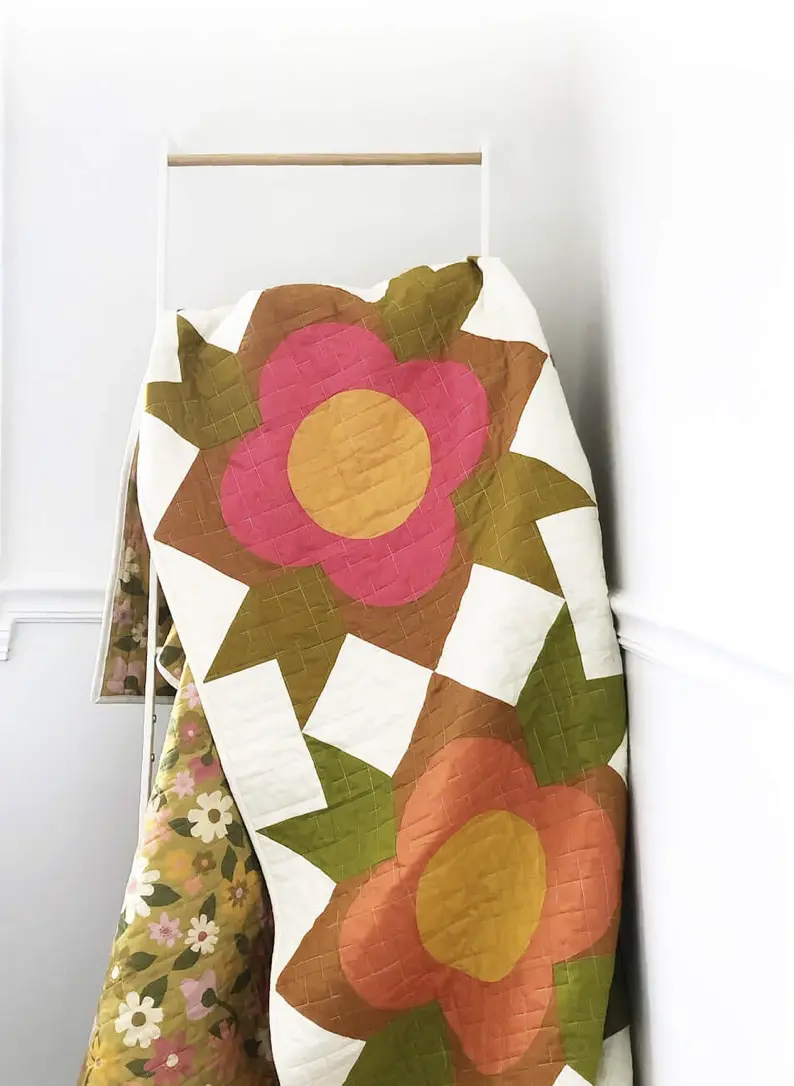 Modern Handcraft Flower Shop Quilt 1