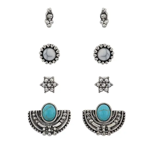 Montana Silversmiths Gleam And Glitter Attitude Earring Set 1