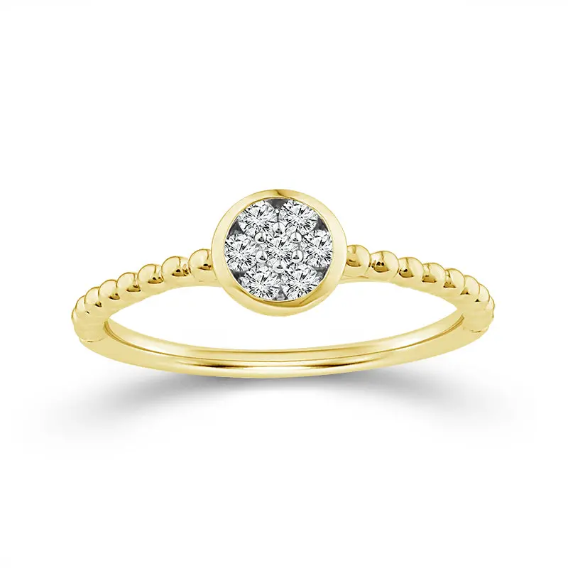 Morninglight Round Cluster Promise Ring 1