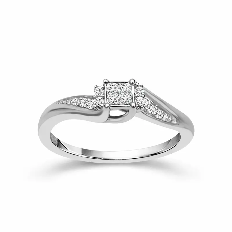 Mosaic Embrace Princess Promise Ring 1