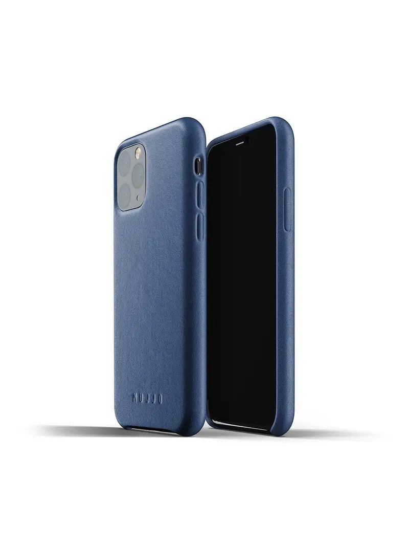 Mujjo Full Leather Case For Iphone 11 Pro Monaco Blue 1