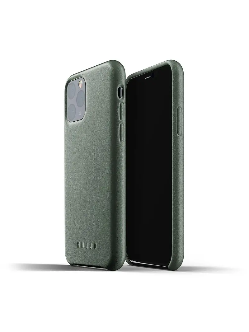 Mujjo Full Leather Case For Iphone 11 Pro Slate Green 1
