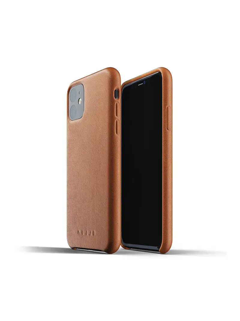 Mujjo Full Leather Case For Iphone 11 Tan 1