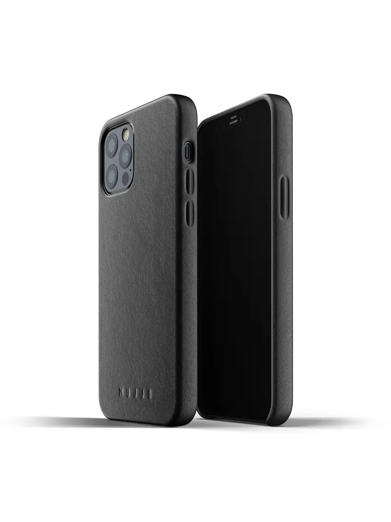 Mujjo Full Leather Case For Iphone 12 & 12 Pro Black 1