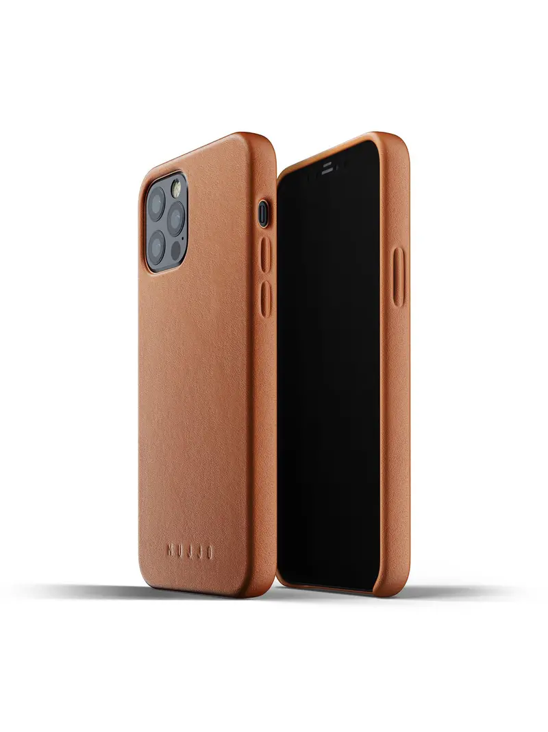 Mujjo Full Leather Case For Iphone 12 & 12 Pro Tan 1