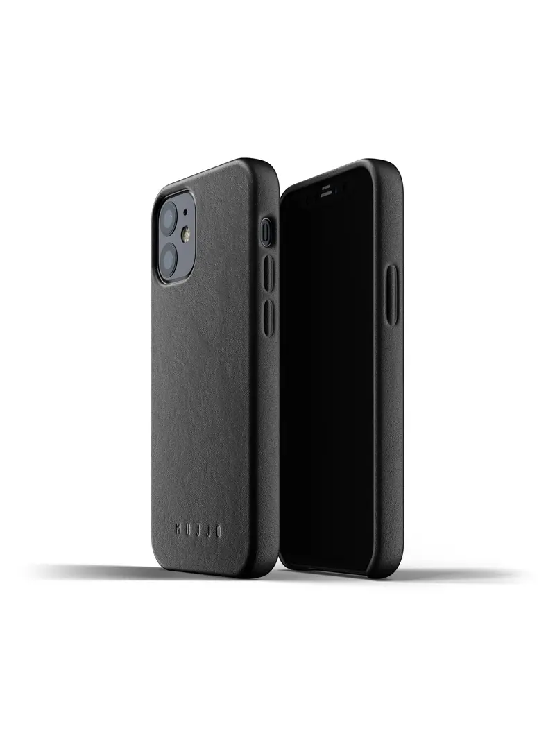 Mujjo Full Leather Case For Iphone 12 Mini Black 1