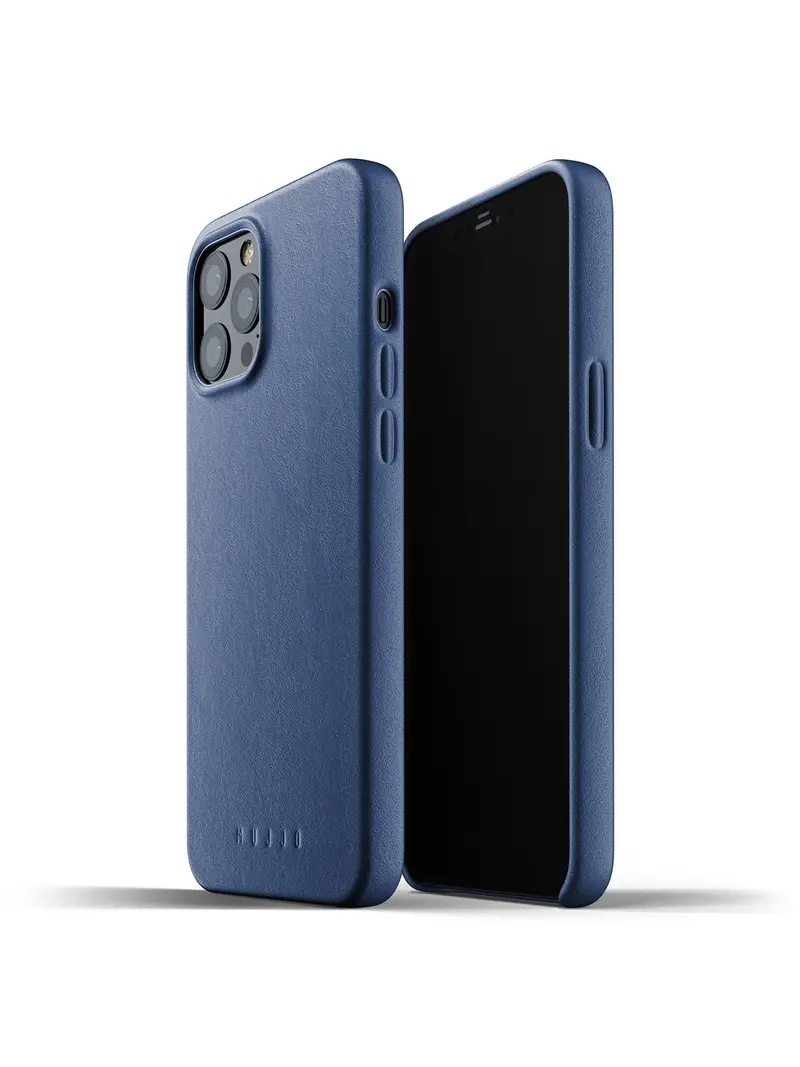 Mujjo Full Leather Case For Iphone 12 Pro Max Monaco Blue 1