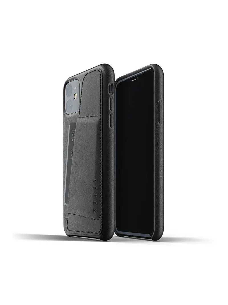 Mujjo Full Leather Wallet Case For Iphone 11 Black 1