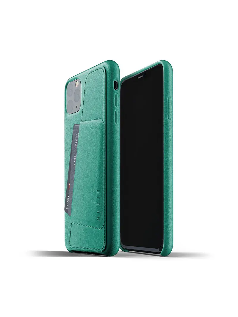Mujjo Full Leather Wallet Case For Iphone 11 Pro Max Alpine Green 1