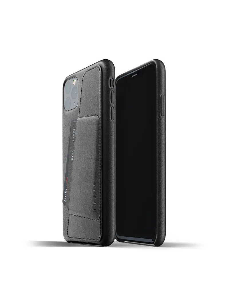 Mujjo Full Leather Wallet Case For Iphone 11 Pro Max Black 1