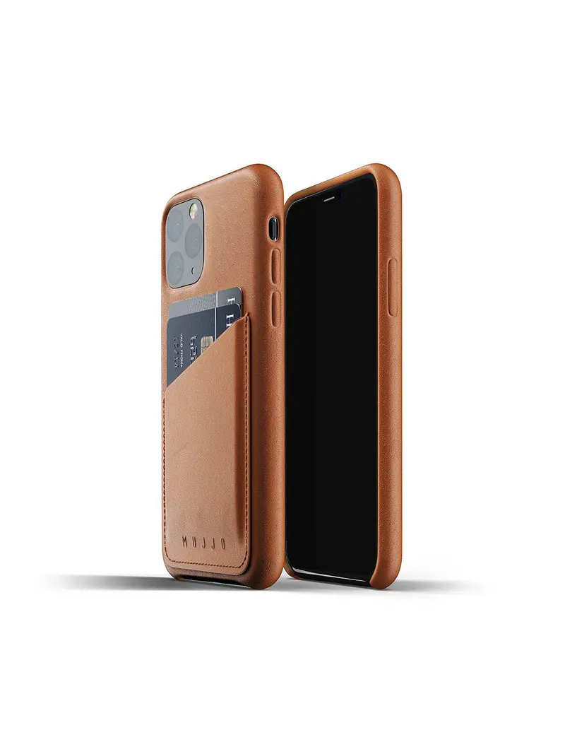 Mujjo Full Leather Wallet Case For Iphone 11 Pro Tan 1
