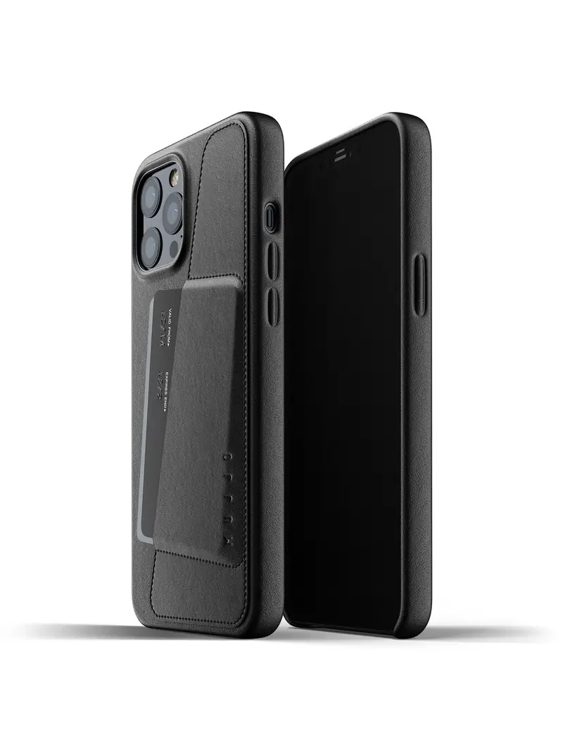 Mujjo Full Leather Wallet Case For Iphone 12 Pro Max Black 1