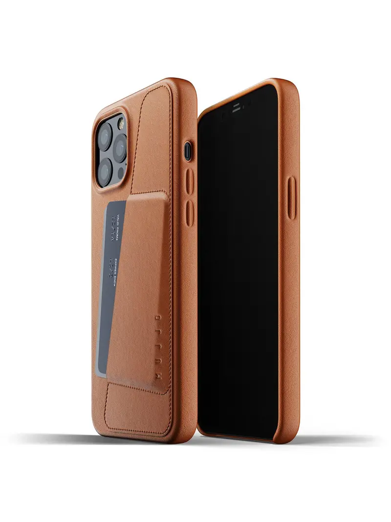 Mujjo Full Leather Wallet Case For Iphone 12 Pro Max Tan 1