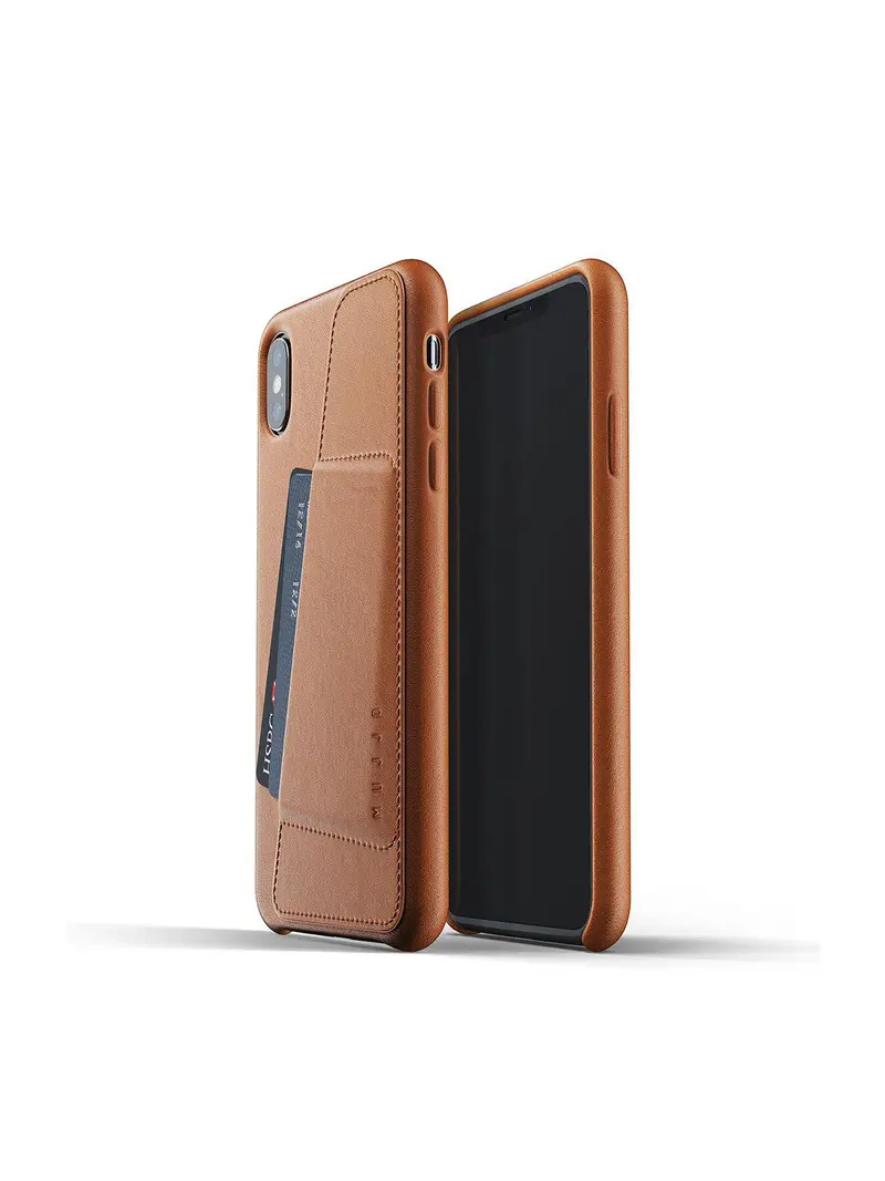 Mujjo Full Leather Wallet Case For Iphone Xs Max Tan 1