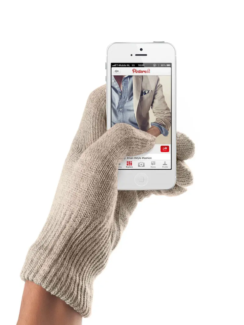 Mujjo Touchscreen Gloves Sandstone 1