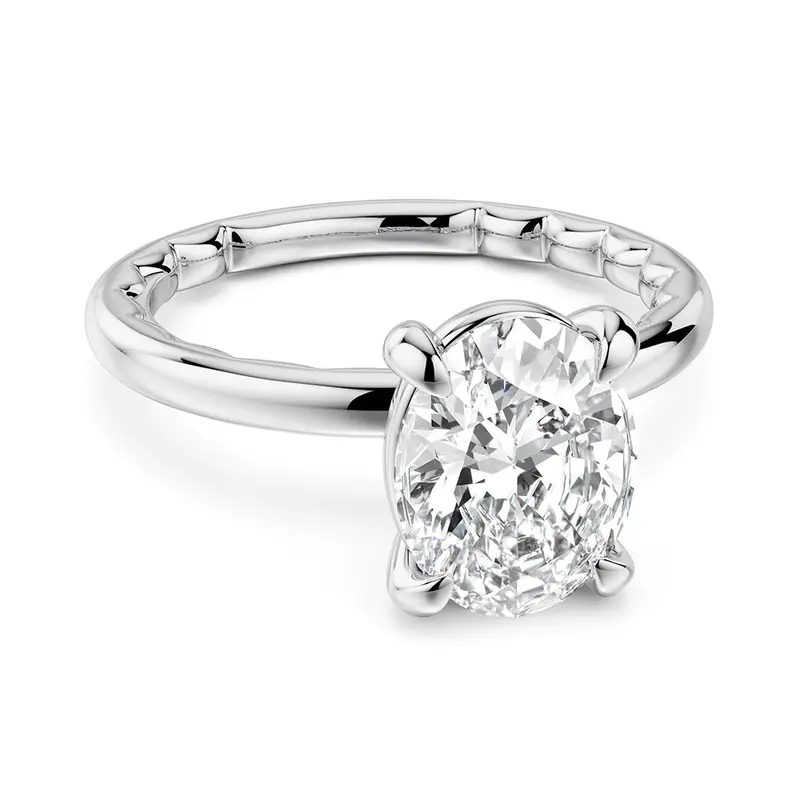 My Caroline Infinite Oval Solitaire Mounting 1