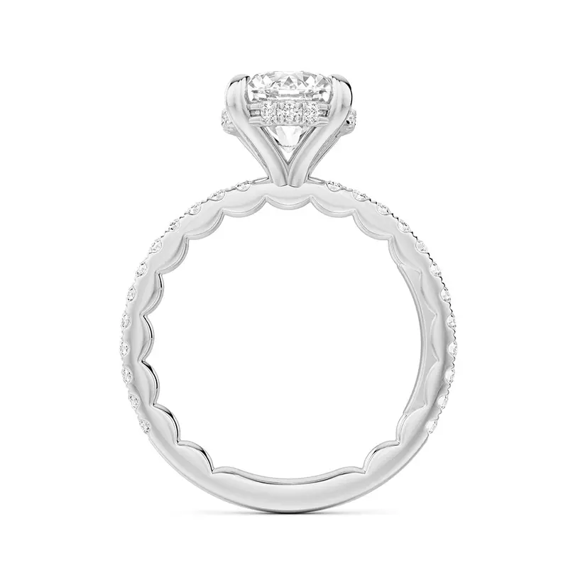 My Caroline Radiant Round Engagement Ring Mounting 2