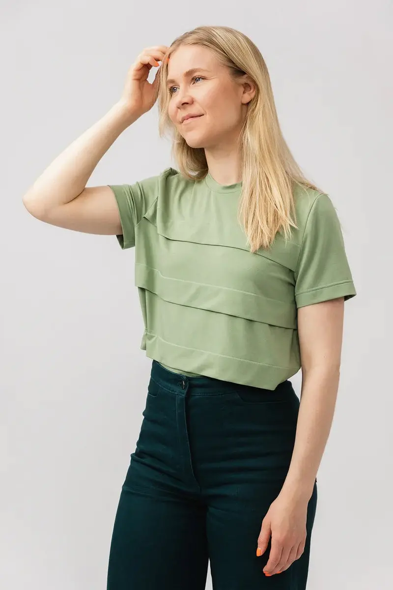 Named Laurie Pleated Tee 1