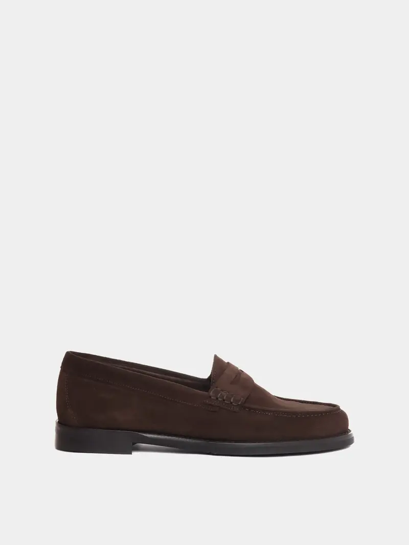 Napoli Brown Suede Loafer 1