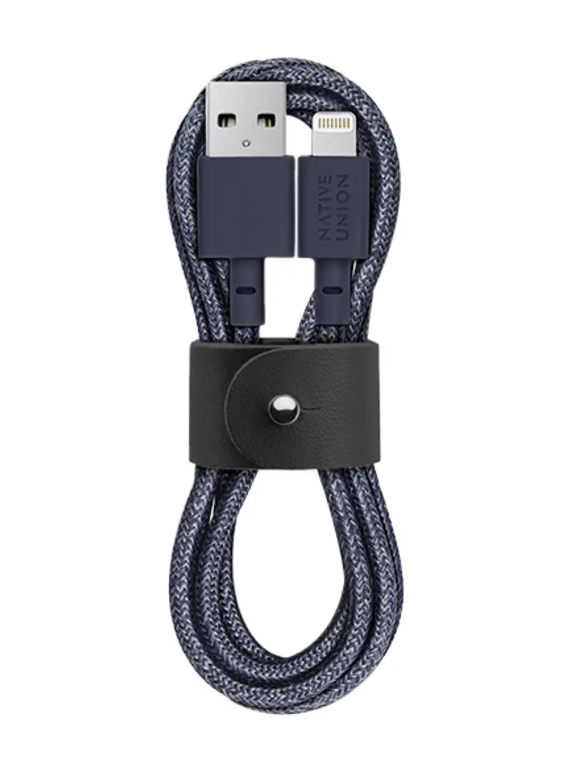 Native Union Belt Cable Usb-A To Lightning Indigo 1.2M 1