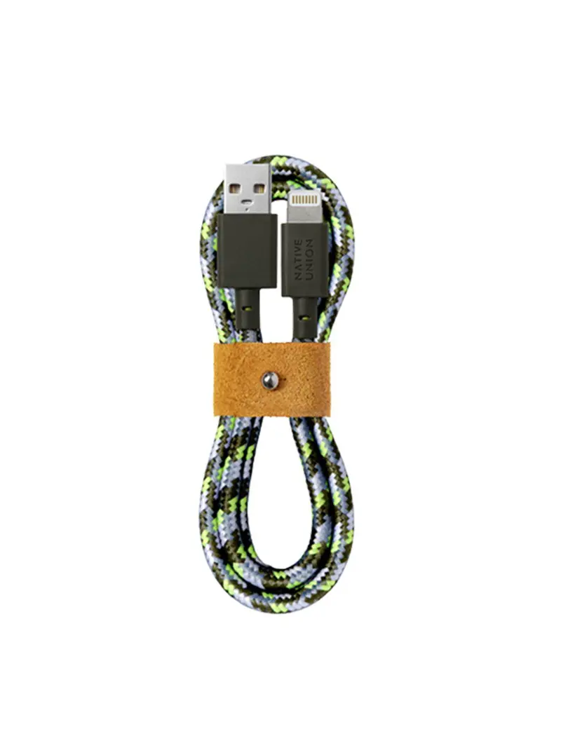 Native Union X Maison Kitsuné Belt Cable Apple Lightning Green 1