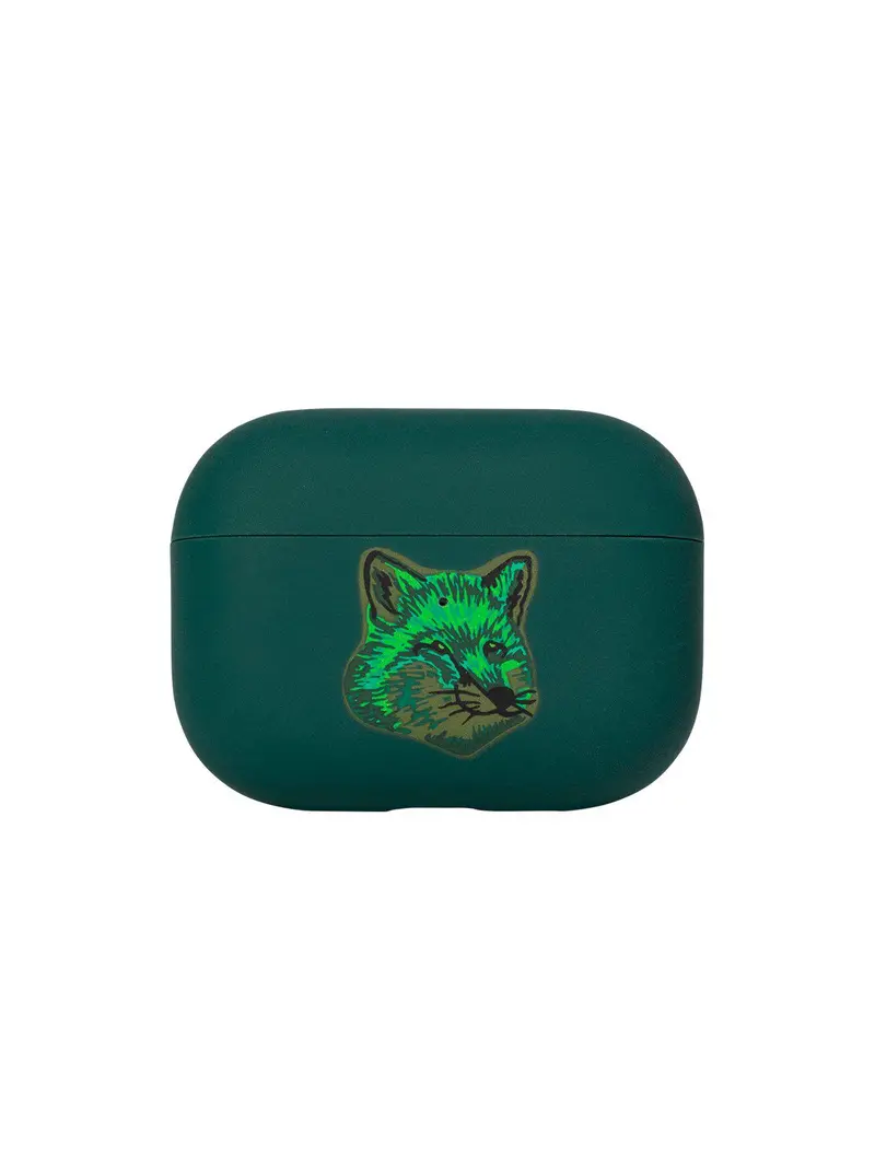 Native Union X Maison Kitsune Cool-Tone Fox Head Airpods Pro Case Green 1
