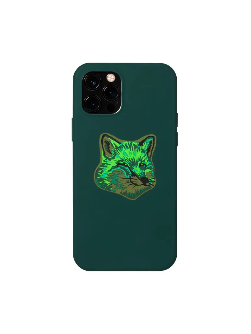 Native Union X Maison Kitsune Cool-Tone Fox Head Case For Iphone 12 / 12 Pro Green 1