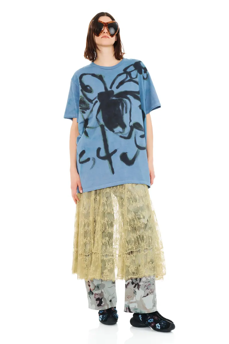 Navy Bug Painted Tee 1