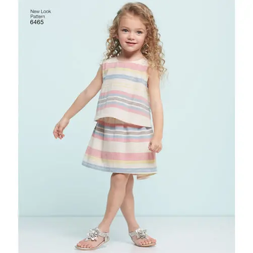 New Look Child Top, Skirt And Shorts N6465 1