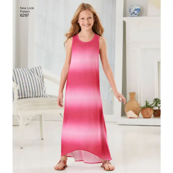 New Look Girl/Teen Knit Dress N6297 1