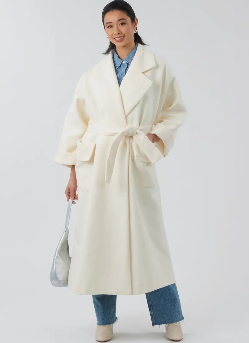 New Look Misses' Coat With Belt In Two Lengths N6810 1