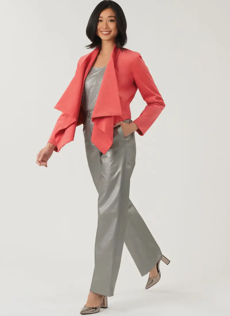 New Look Misses' Draped Front Vest, Jacket And Trousers N6817 1