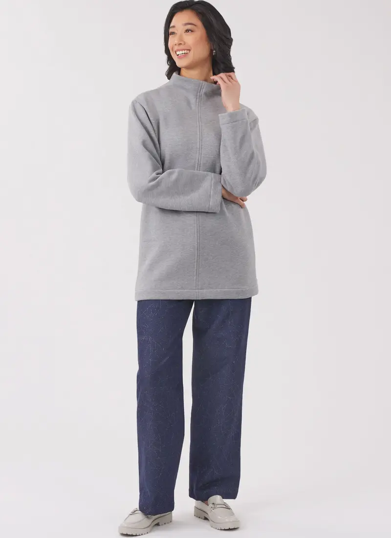 New Look Misses' Knit Tops And Knit Or Woven Pull On Trousers N6814 1