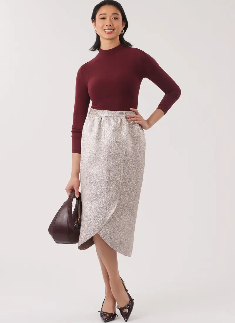 New Look Misses' Wrap Skirt In Two Lengths N6813 1