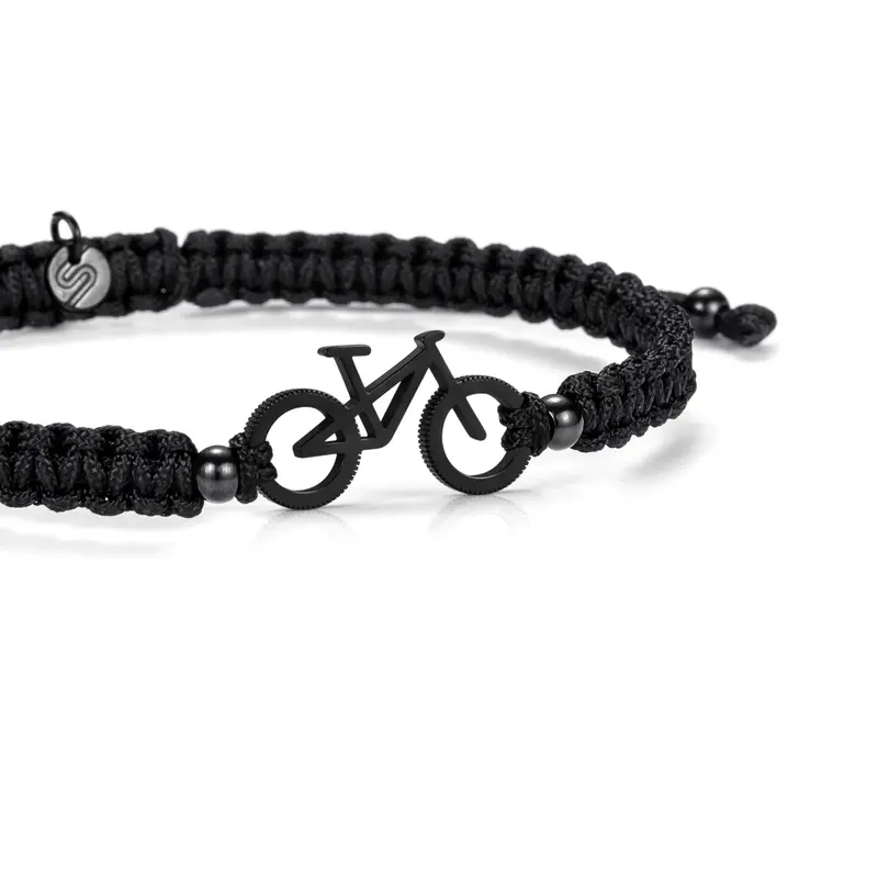 Night Black Mtb Braided Bracelet 1