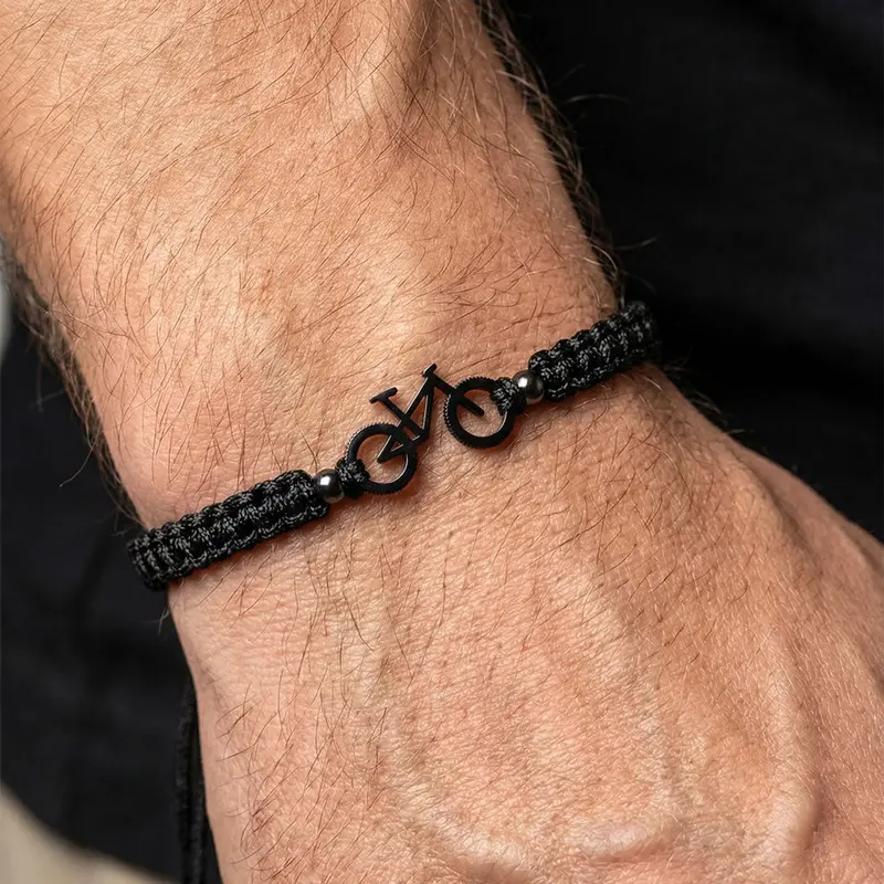 Night Black Mtb Braided Bracelet 2