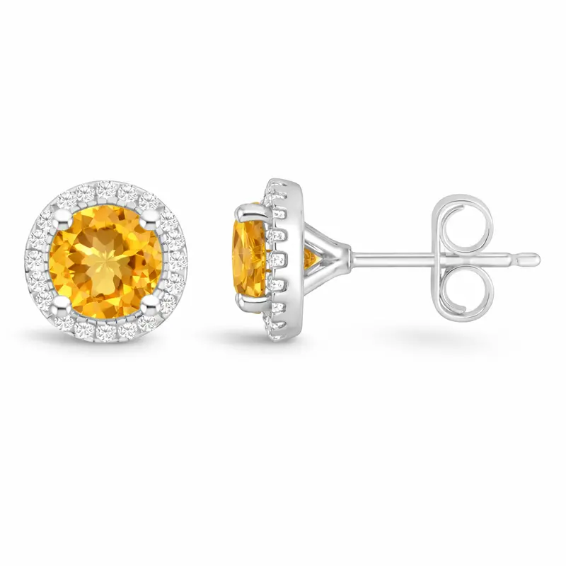 November Ember Citrine Earrings 1