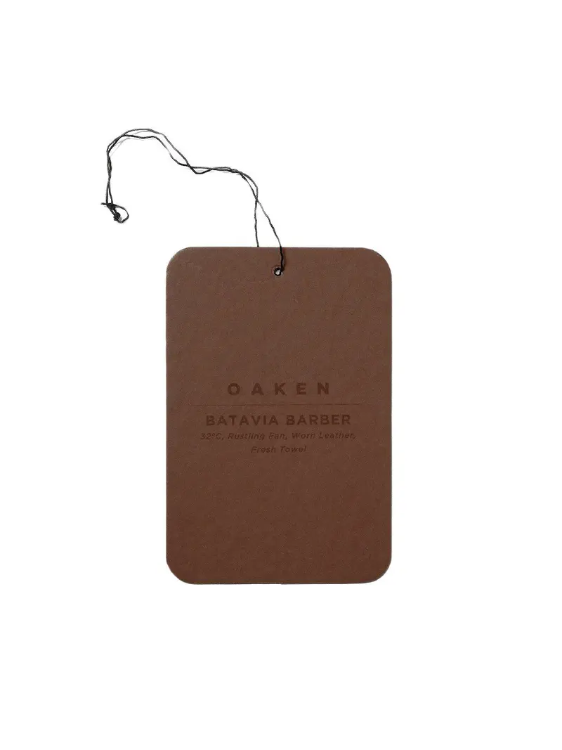 Oaken Lab Car Scent Tag Batavia Barber 1