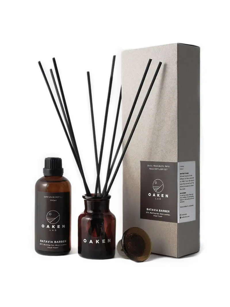 Oaken Lab Reed Diffuser Batavia Barber 100Ml 1