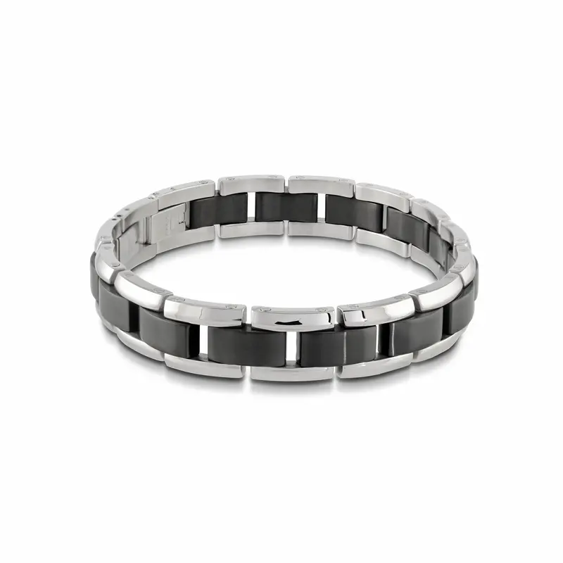 Obsidian Grid Link Bracelet 1
