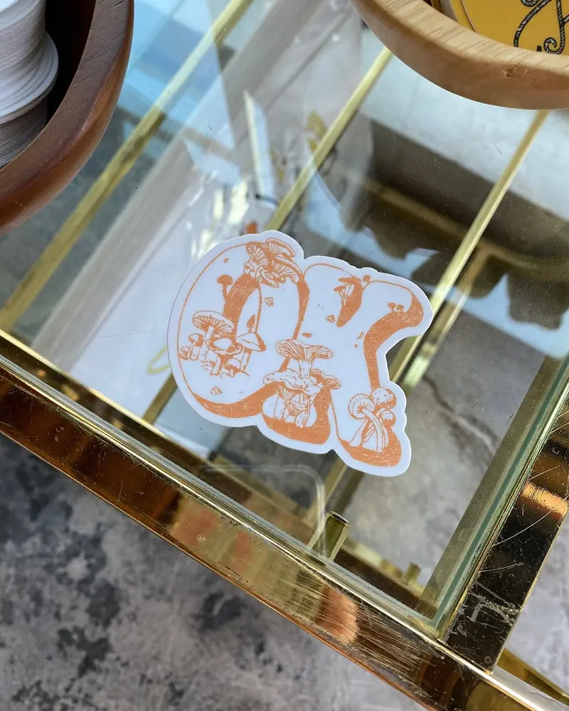 Ok Mushroom Sticker 1